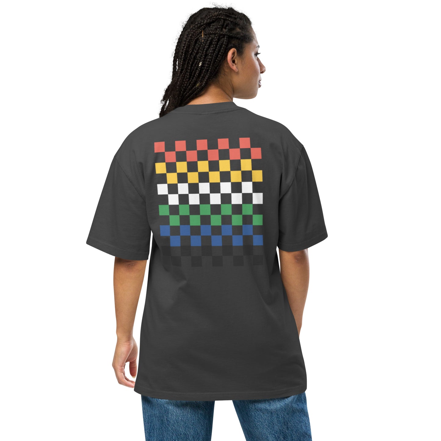 Tire Colors | Racecar | Oversized faded t-shirt