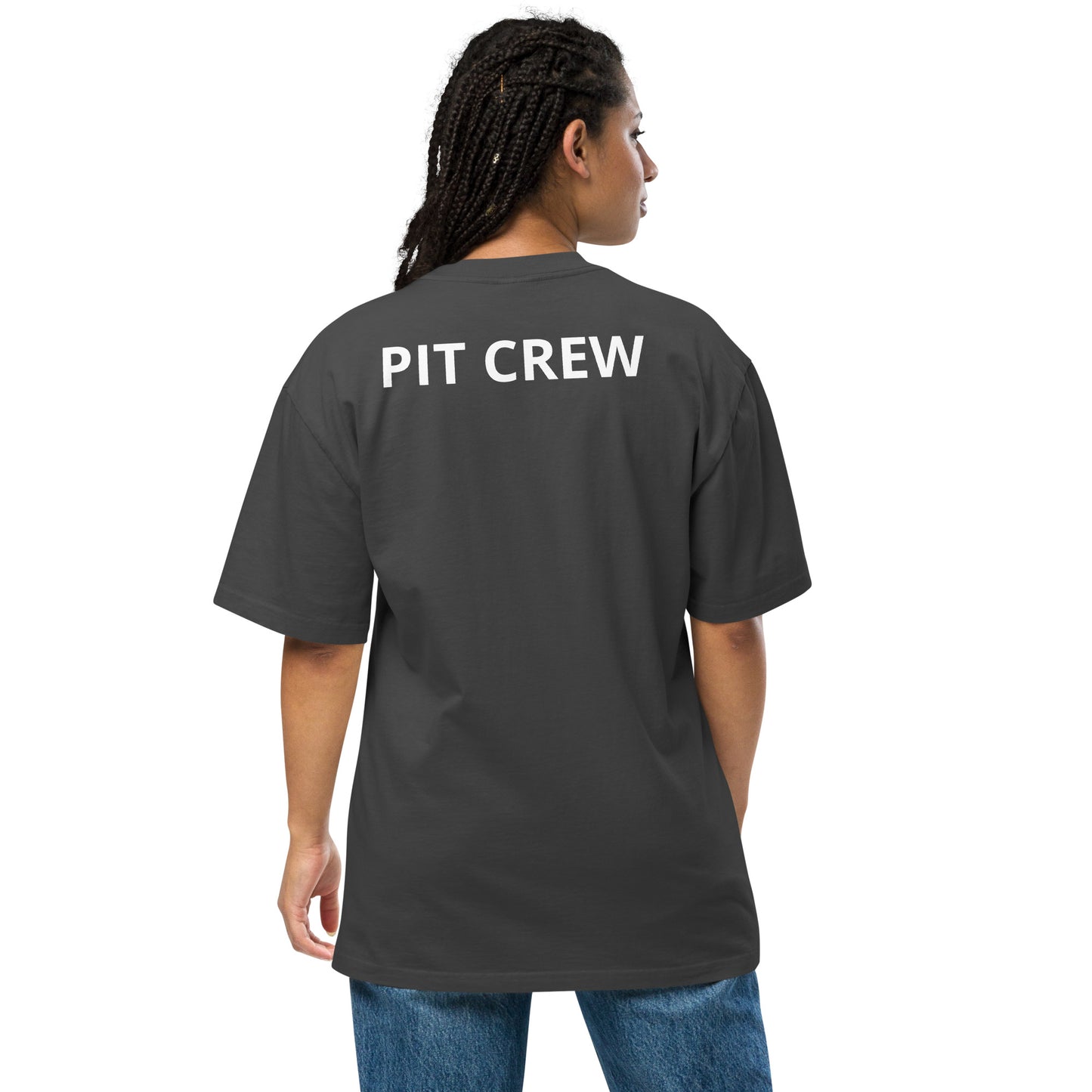 Pit Crew Member | Racecar | Oversized faded t-shirt